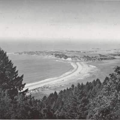 Panorama of Stinson Beach Patios & Sandspit