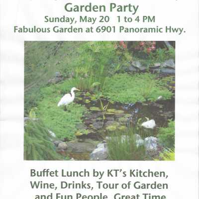 Flyer for SBHS Garden Party 2012
