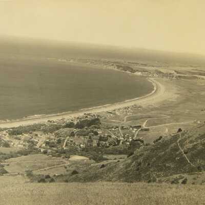 Stinson Beach 1948 panorama