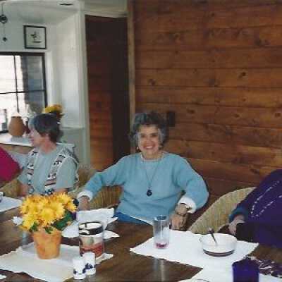 At Lunch Table with the Library Volunteers