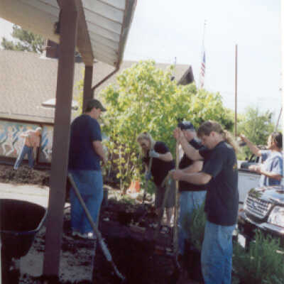 Planting Day at Community Center