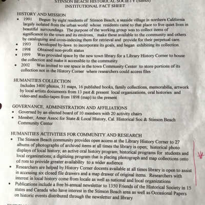 Institutional Fact Sheet