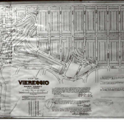 Photograph of map of Bolinas Mesa