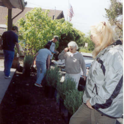Planting Day at Community Center