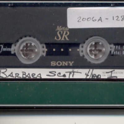 Oral history of Barbara Scott