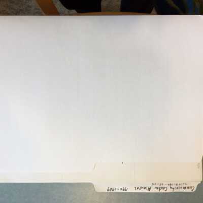 Community Center Minutes 1980-89