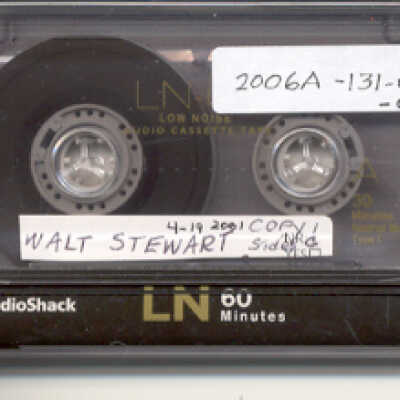 Oral History of Walter Stewart