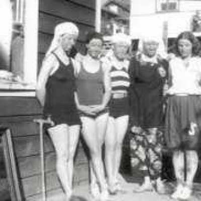 Group posing outdoors