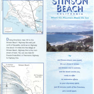 Stinson Beach California Where the Mountain Meets the Sea