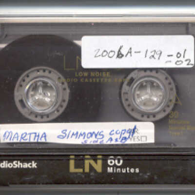 Oral HIstory of Martha Simmons