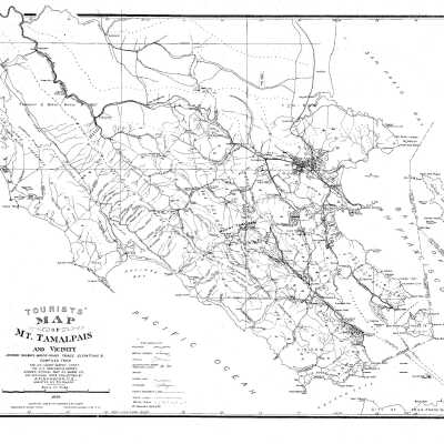 Tourist's Map of Mt. Tamalpais