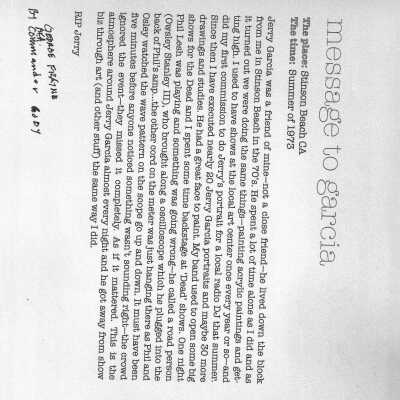 G. Frayne on Jerry Garcia