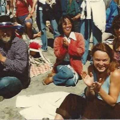 Gino & Tamae on Bolinas Beach