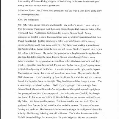 Milbourne Finley OH Transcript Hard Copy