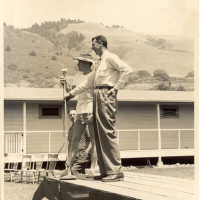 Officials at the Bathing Beauty Contest
