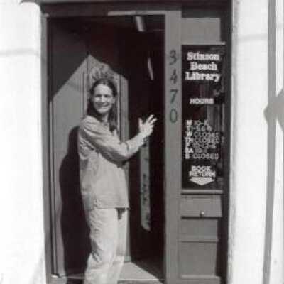Kerry Livingston outside Library