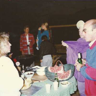 Web & Peggy at outdoor party