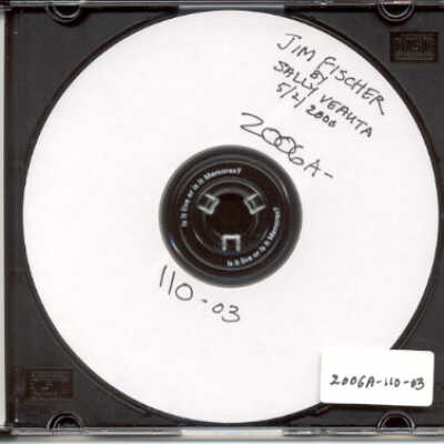 Jim Fisher Oral History CD