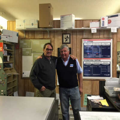 Postmaster Harvey and Postal Clerk White