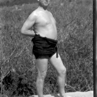 Man Posing in Swim Suit