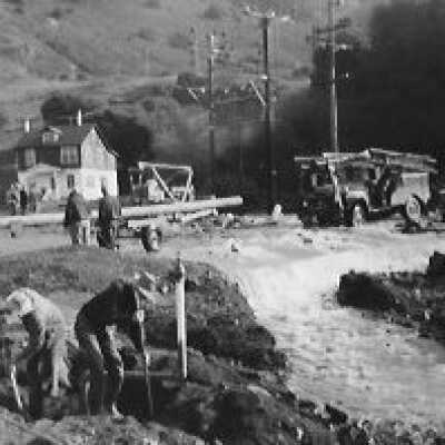 Stinson Beach Flood Downtown 1956