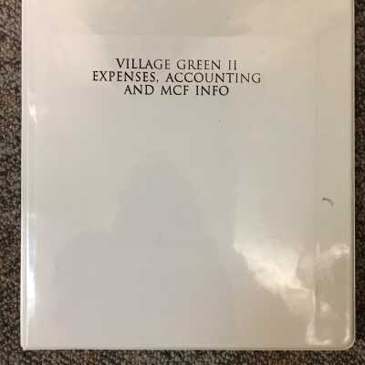 Village Green II Expense, Accounting and MCF Info