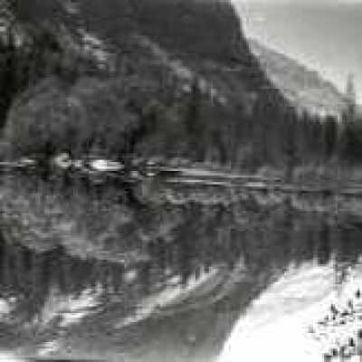 Mountains Reflected in Lake