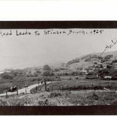 Road to Stinson Beach 1928