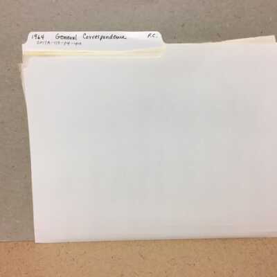 Progressive Club General Correspondence 1964