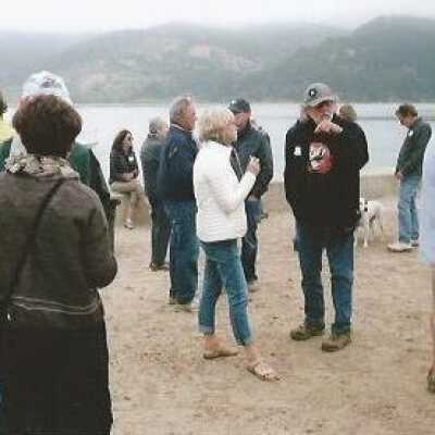 David Conrad Mixing with the Crowd At Seadrift History Event