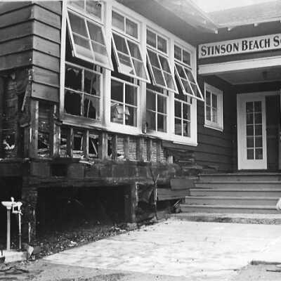 Stinson Beach School after the Fire