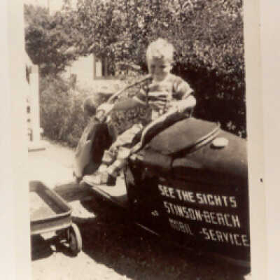 Bruce Kranzler & motor scooter