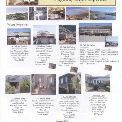 A List of Vacation Rentals