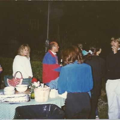 Peggy, Web & Guy at a party