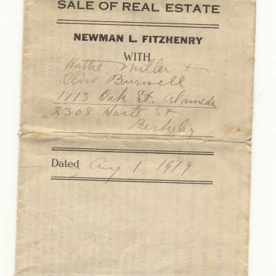 Agreement for Sale of Real Estate