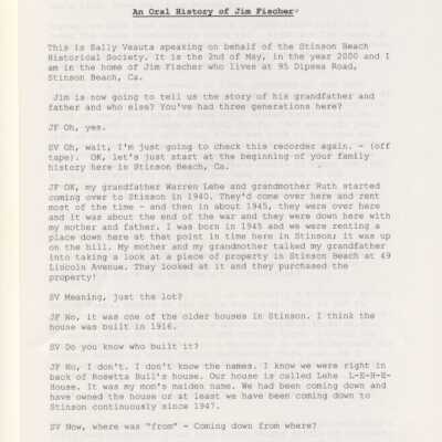 Oral History of Jim Fisher