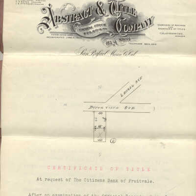 Certificate of Title