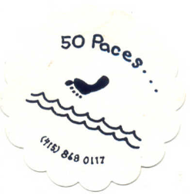 50 Paces B&B Coaster
