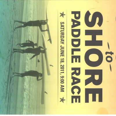 Shore to Shore Paddle Race Poster