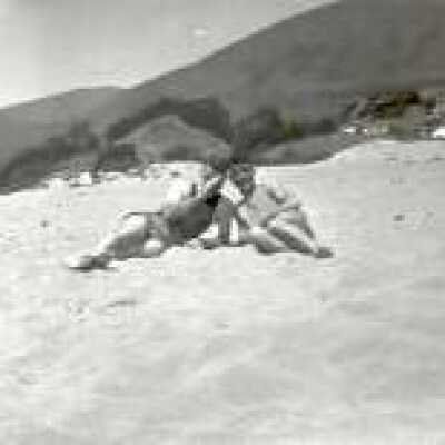 Two People on Beach