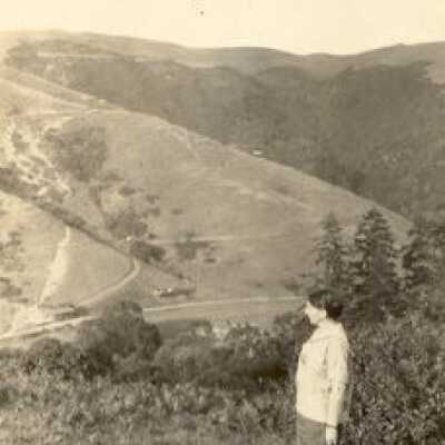 Hiker Above Stinson Beach