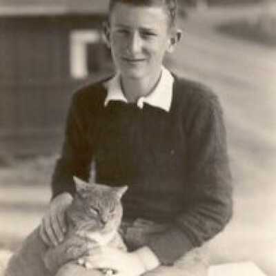 Robert Airey and pet cat