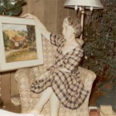 Mildred Sadler with a Picture
