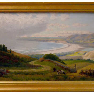 Ludmilla Welch painting of Wgite Gate Ranch