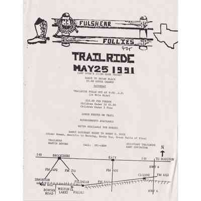 (1991) Trailride Advertisement & Map