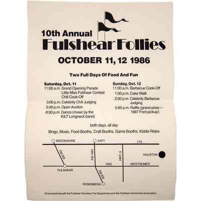 (1986) Advertisement & Schedule