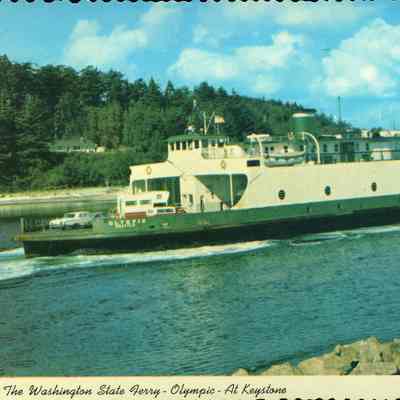 Washington State Ferry "Olympic" postcard
