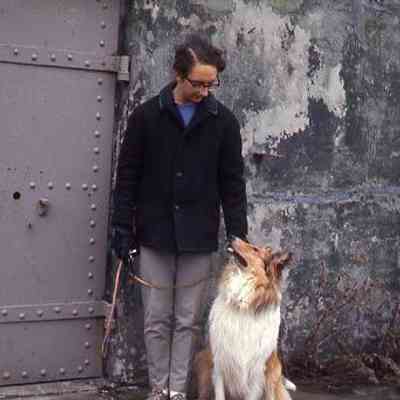 28. KJH and MacDuff (JJC's dog) at Fort Casey: Fort Casey - April 1969