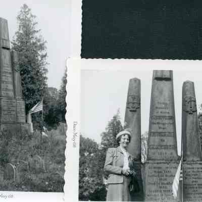 187 - Ollie O'Leary on Left and Unk.: May 1968 - Samuel Morse gravesite