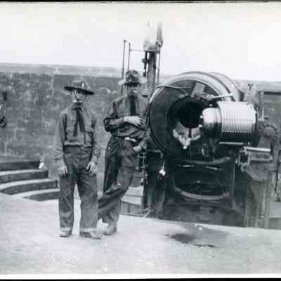 10-inch Disappearing Rifle at Fort Casey